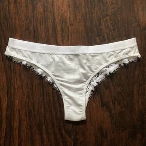White Eyelash Lace Bikini Panty